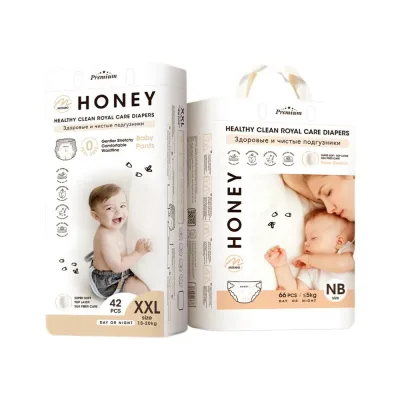 Tã Bỉm Honey Premium Quần/ Dán mẫu mới đủ size Nb/S/M/M/L/XL/2XL/3XL/4XL - Simgphone