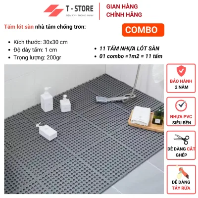 Tấm nhựa lót nhà tắm sienna- Chuyên dụng cho trang trí vệ sinh, hồ bơi, ban công