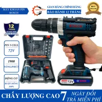Bosch 72V 3-Function Cordless Drill with Hammer - Comes with a 24-Piece Accessory Set for Drilling and Screwing