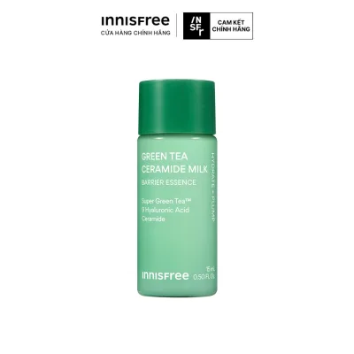 Toner dạng sữa cấp ẩm, phục hồi INNISFREE Green Tea Ceramide Milk 15ml