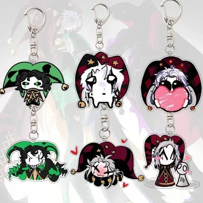 Móc khóa The Freak Circus Acrylic Keychain mô hình Pierrot Harlequin Pixel Anime phụ kiện treo túi xách quà tặng xinh