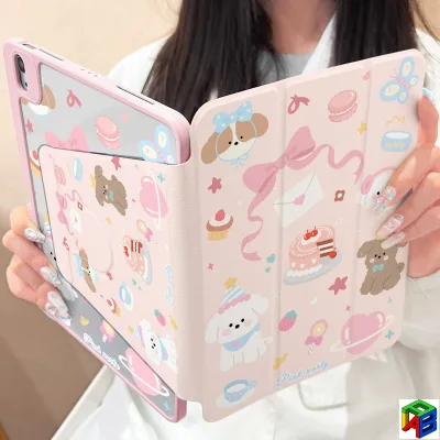 Ốp Lưng Máy Tính Bảng Cho iPad 2025 Gen11 Air4 Air5 10.9 2024 Air6 / 7 M3 11inch Air2 Gen 7 / 8 / 9 10.2 Air1 10th 2019 Air3 2017 Pro 10.5 Gen 5 / 6 9.7inch Xoay 360 Độ Cove Bảo Vệ