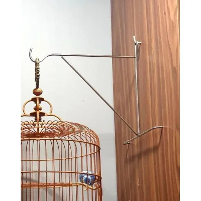 Móc treo lồng chim gắn tường làm bằng inox 30cm-5li