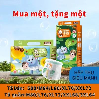 Tã dùng một lần cho bé! tã Quần/tã dán！Mua 1 tặng 1 Bỉm quần！Tã siêu mỏng thoáng khí！