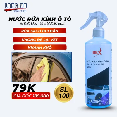 Chai xịt rửa kính ô tô REX RX6600 500ml Làm sạch vệ sinh và bảo dưỡng kính xe hơi