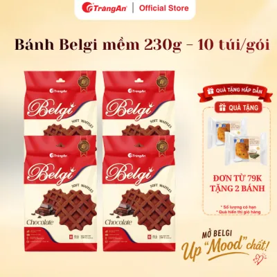Combo bánh Belgi trứng sữa mềm vị 230g, dinh dưỡng hoàn hảo cho bữa phụ, sản phẩm chính hãng