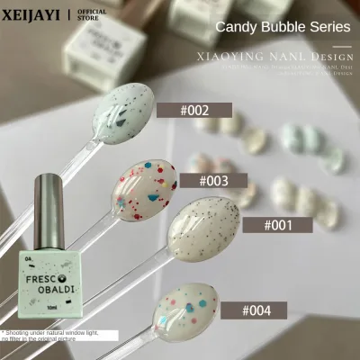 Xeijayi Candy Bubble Series Nail Polish Gel Nhiều Màu Sắc Sequin Spotted Phototherapy Keo Móng Tay Nghệ Thuật Làm Móng Tay Cho Tiệm Móng Tay 10ml