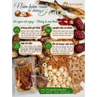 Gói nấm hầm canh bổ dưỡng giá rẻ Hai Quê 🎁 TẶNG Gói thảo mộc ĐỘC QUYỀN | VIETFLAVOUR