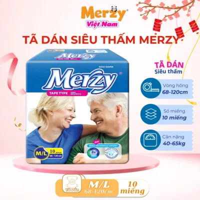 Tã người già Merzy, Honey XL10 ML10, Tã dán Merzy, Tã dán Honey