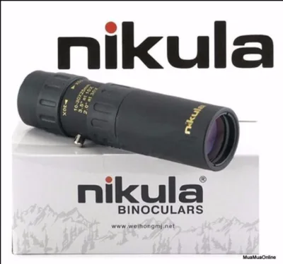 Super Long Distance Travel Binoculars, See through Distances Nikula 3025 Single Eye Binoculars Bak4 Lens Hd Standard 30X25Mm 30X Magnification 1000m Long Range Viewing with Free Bag and Scarf