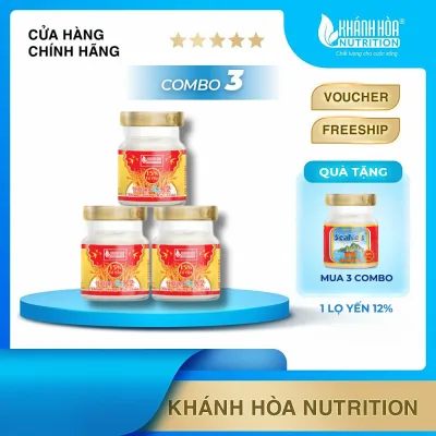 Nước Yến Sào 15% Tổ Yến Đông Trùng Hạ Thảo Bổ Sung Vitamin K2 - Khánh Hòa Nutrition - Lọ 70ML