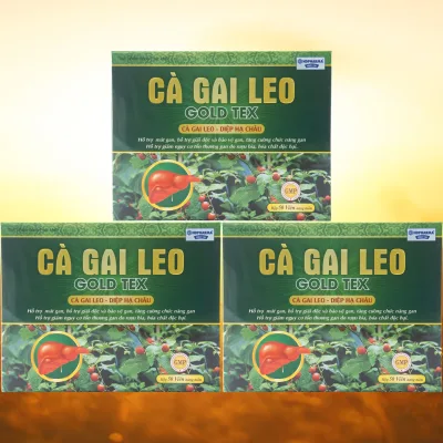 Combo of 3 Boxes of Ca Gai Leo Gold Tex Green Bottle - Rostex - Hai Duong - Purifying Vitamins - Multivitamins - Multivitamins