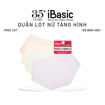 Combo pack 4 quần lót su nữ siêu mỏng không lộ viền đáy kháng khuẩn iBasic PA4PANW157