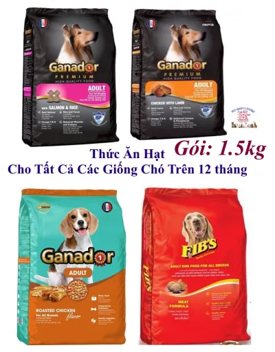 Thức ăn hạt cho Chó trưởng thành Ganador Gói 1.5kg Thương hiệu từ Pháp Bổ sung dinh dưỡng hoàn chỉnh cho tất cả cácgiống