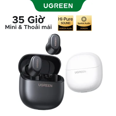 Tai nghe UGREEN Dots Bluetooth 6.0TWS Hỗ trợ 4 Mic Bộ mã âm thanh AAC / SBC Âm thanh âm thanh Hi-Pure Âm thanh không gian Âm thanh có độ trễ thấp Điều khiển ứng dụng Tai nghe không dây
