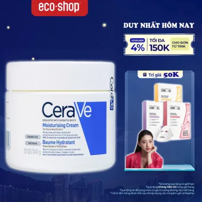 Kem Dưỡng Cấp Ẩm Phục Hồi Da CeraVe Moisturising Cream Dành Cho Da Khô Nhạy Cảm Chính Hãng