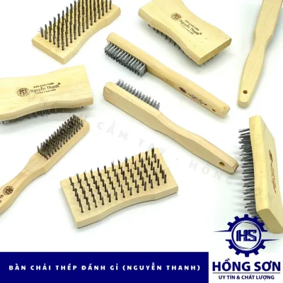 Bàn chải sắt Nguyễn Thanh chất lượng cao... chà rong, chà sàn, đánh rỉ sét cước sắt loại