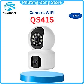 CAMERA Yoosee 2 MẮT TRONG NHÀ 4MP KẾT NỐI WIFI, XOAY 360 ĐỘ, ĐÀM THOẠI 2 CHIỀU - Hàng Chính Hãng