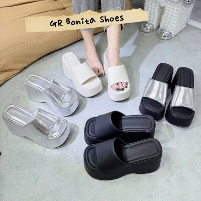 BM01 Dép xuồng bánh mì nữ Bonita Shoes siêu hot đẹp cao 10 cm - NS1