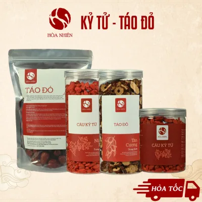 Táo Đỏ Kỷ Tử, trà Táo Đỏ Kỷ Tử pha cùng Long Nhãn, hoa Cúc Chi - Hòa Nhiên
