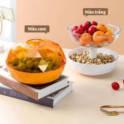 Khay mứt tết, khay đựng bánh kẹo, hoa quả, đồ ăn vặt. Khay mứt trònsang trọng