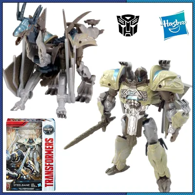 Hasbro Original Transformers Phim 5 Cổ điển Dinobot Steelbane 12Cm Deluxe Lớp Hành động Ban đầu Hình đồ chơi trẻ em Quà sinh nhật Đồ chơi chính hãng Hasbro
