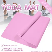 BG - Thảm Tập Yoga cao cấp TPE - 4MM  , chống trượt, thảm Tập Gym và Yoga Chuyên Nghiệp