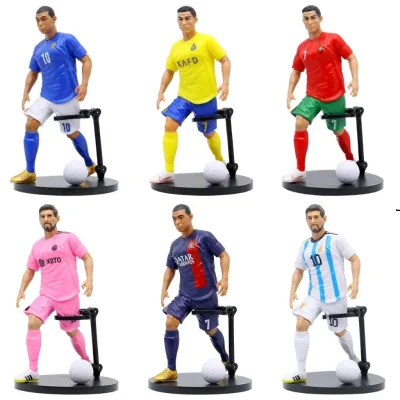 Mô Hình Lắp Ghép Cầu Thủ Bóng Đá Nổi Tiếng Ronaldo Haaland Mbappe Cao 19cm Bộ Sưu Tập Cầu Thủ Nổi Tiếng cr7 lamine yamal