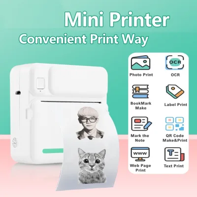 Giấy in bỏ túi chụp ảnh nhiệt Bluetooth không dây Mini cầm tay