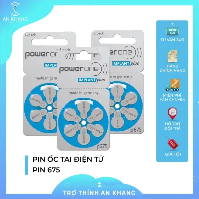PIN ỐC TAI ĐIỆN TỬ POWERONE - PIN 675 - CHÍNH HÃNG CỦA ĐỨC – CHUYÊN DỤNG CHO THIẾT BỊ CẤY ỐC TAI