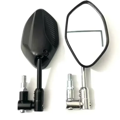 Gương Chiếu Hậu Chân xoay Nhôm Tặng Kèm nối 2cm Xoay 360 độ Loại 1 Gập mặt đồng hồ Gắn Các Dòng Xe Máy