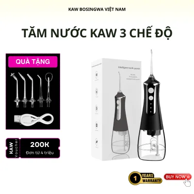 Tăm nước vệ sinh răng miệng 3 chế độ, máy tăm nước cầm tay làm sạch răng miệng hiệu quả
