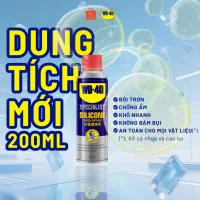 Bình Xịt Bôi Trơn Bảo Dưỡng Cao Su An Toàn Cho Nhựa WD40 Silicone Bảo Vệ Gioăng Cao Su Lốp Xe 360ML