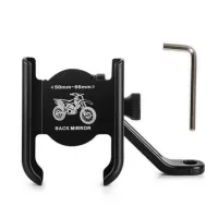 Giá đỡ kẹp điện thoại gắn xe máy kim loại 3312 / 03-H2 chắc chắn chống cướp giật (gắn được 2 bên chân kính)