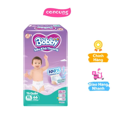 Tã quần Bobby size XL, 66 miếng