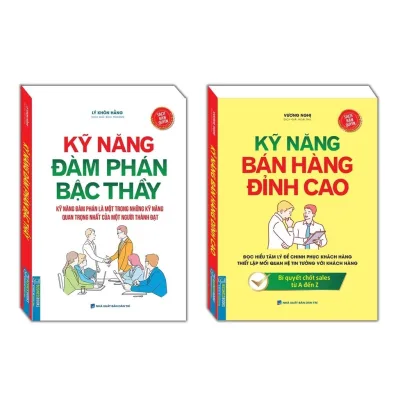 Sách - Combo Kỹ Năng Đàm Phán Bậc Thầy + Kỹ Năng Bán Hàng Đỉnh Cao (trọn bộ 2 cuốn)