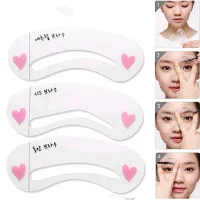 Combo 3 kiểu khung kẻ chân mày - Khuôn kẻ chân mày đẹp, cách vẽ chân mày đẹp- Dụng cụ trang điểm.