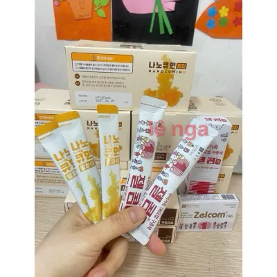Tinh chất Nghệ Gold Nano Curcumin & Tay giun ZZzelcom Nội Địa Hàn Quốc