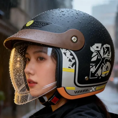 🔥Bán chạy🔥Mũ Bảo Hiểm 3/4 Kính Chống UV, Nhiều Màu Sắc, An Toàn Cao Cấp