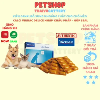Viên Canxi bổ sung khoáng chất cho chó mèo - Calci Virbac Delice Nhập Khẩu Pháp