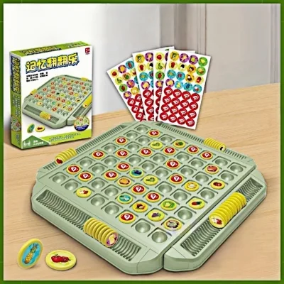 Đồ Chơi Cờ Lật Luyện Trí Nhớ Với Nhiều Chủ Đề Động Vật, Trái Cây Board Game - Đồ Chơi Xếp Hình Cho Bé