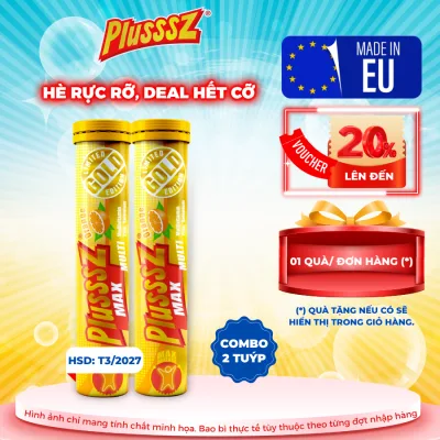 Multivitamin Effervescent Tablets Plusssz Max Multivitamin Sugar-Free Orange Flavor