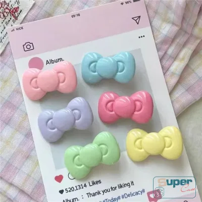 Thời Trang Sáng Tạo Màu Sắc Hoạt Hình Nơ DIY 3D Búp Bê Nơ Phụ Kiện Đa Năng Macaroon Nơ Dễ Thương Phụ Kiện Điện Thoại Thời Trang Màu Kẹo Nơ Búp Bê Ốp Lưng Điện Thoại Phụ Kiện Búp Bê Búp Bê Búp Bê