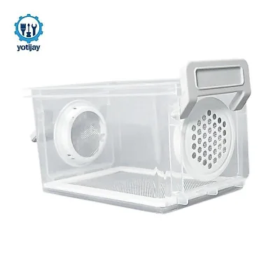 Hộp đựng thức ăn cricket trong suốt Môi trường nuôi Terrarium di động có thông gió cho thức ăn bò sát