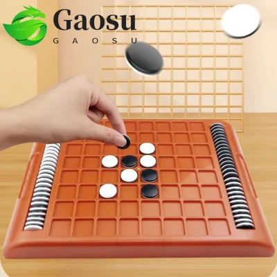 GAOSU Flip Black White Chess Board, Trò chơi trên bàn Tương tác giữa cha mẹ và con cái Cờ vua lật ngược cho trẻ em, Đồ chơi giáo dục Di động Touch Flip Funny Reversi Trò chơi bảng chiến lược Trò chơi tiệc tùng