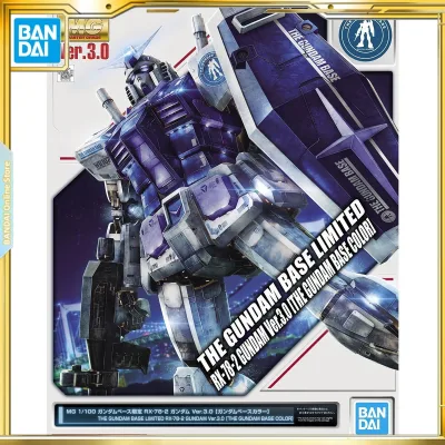 BANDAI Base Limited MG 1/100 RX-78-2 Gundam Genesis ver3.0 Base Color Edition Bộ sưu tập đồ chơi mô hình nhân vật hành động