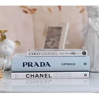 (Sách ngoại văn, combo 3 cuốn, bìa cứng) PRADA CATWALK, CHANEL COLLECTIONS & COCO CHANEL - Read Station