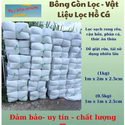 Bông gòn lọc nước hồ cá loại tốt- Vật liệu lọc ( 0,5kg- 1kg)