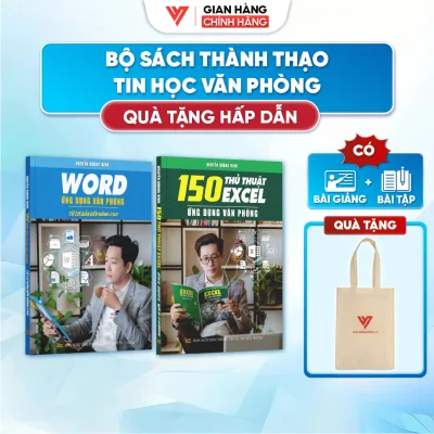 Combo of 2 Word Books and 150 Office Application It Training Tips with Online Course + Cloth Bag