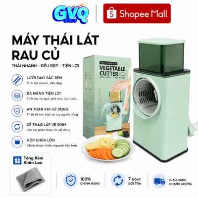 Máy Thái Rau Củ GVQ Store Đa Năng Kèm 6 Lưỡi Dao Cắt Nhanh Chóng
